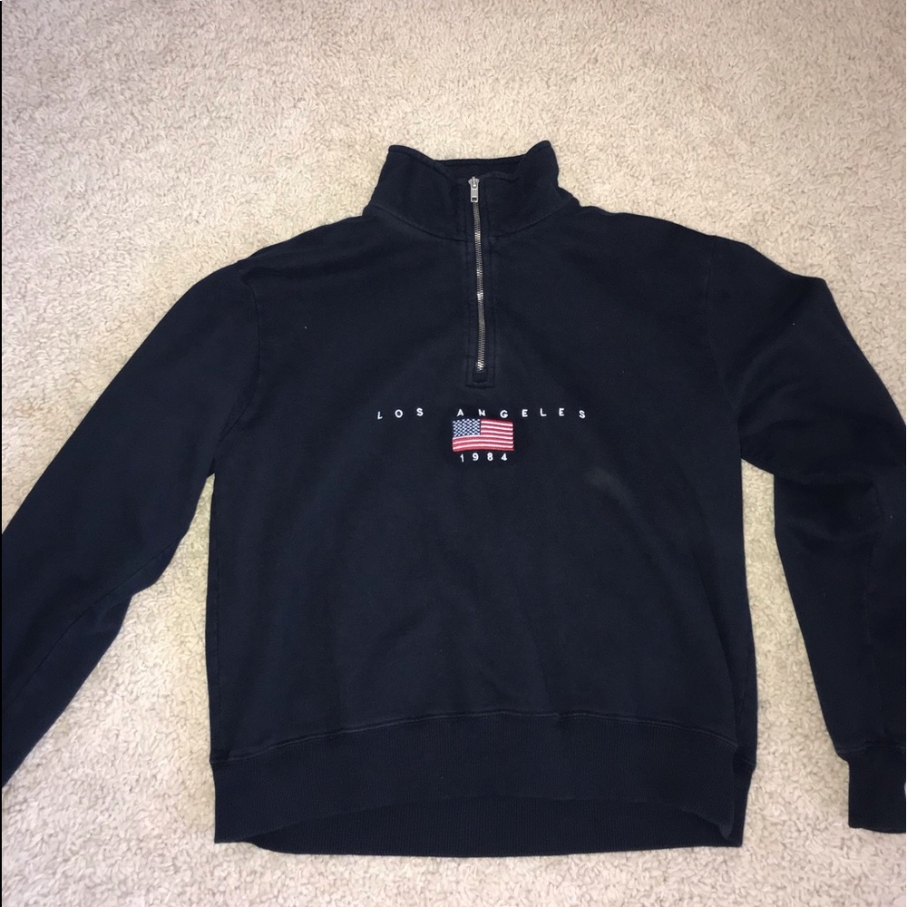 Navy blue zip up from Brandy Melville